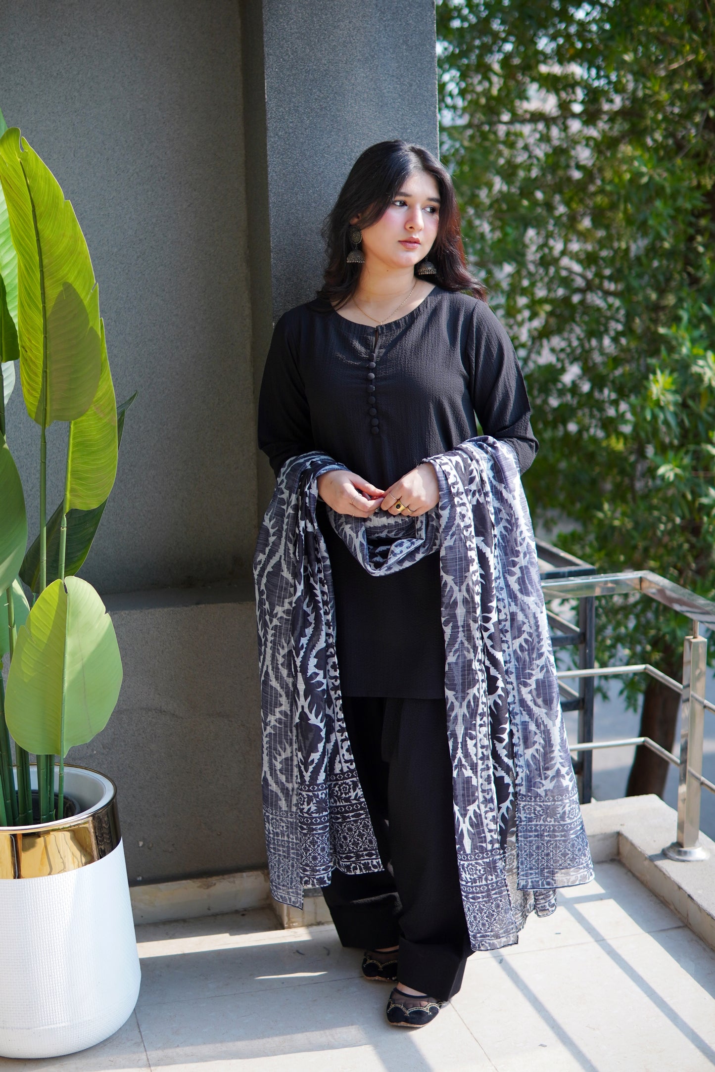 3pc - bubble farshi set / BLACK