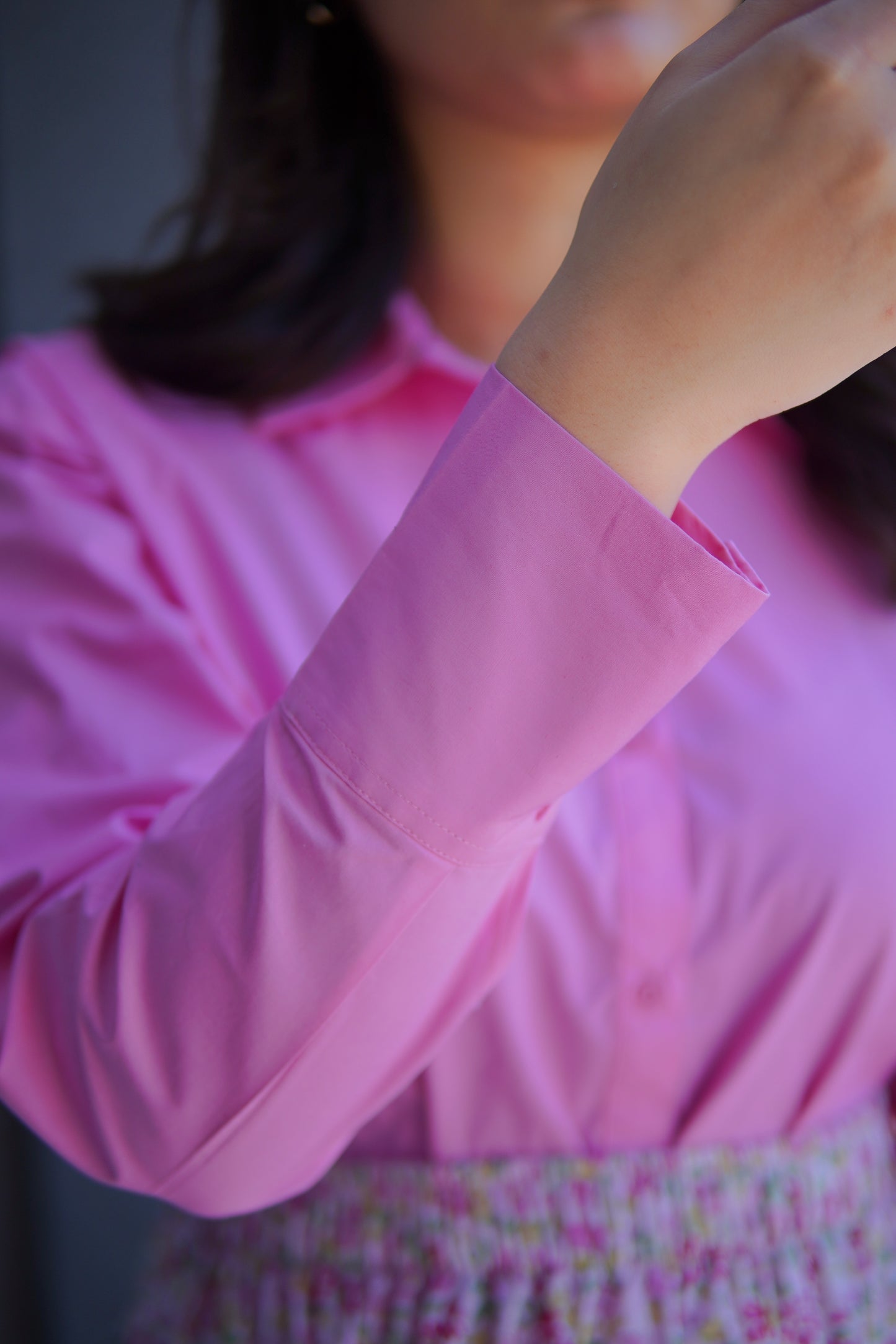 Skirt & Shirt Pair - printed Pink Skirt with pink shirt