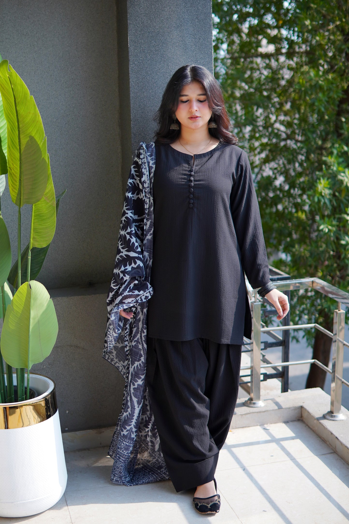 3pc - bubble farshi set / BLACK
