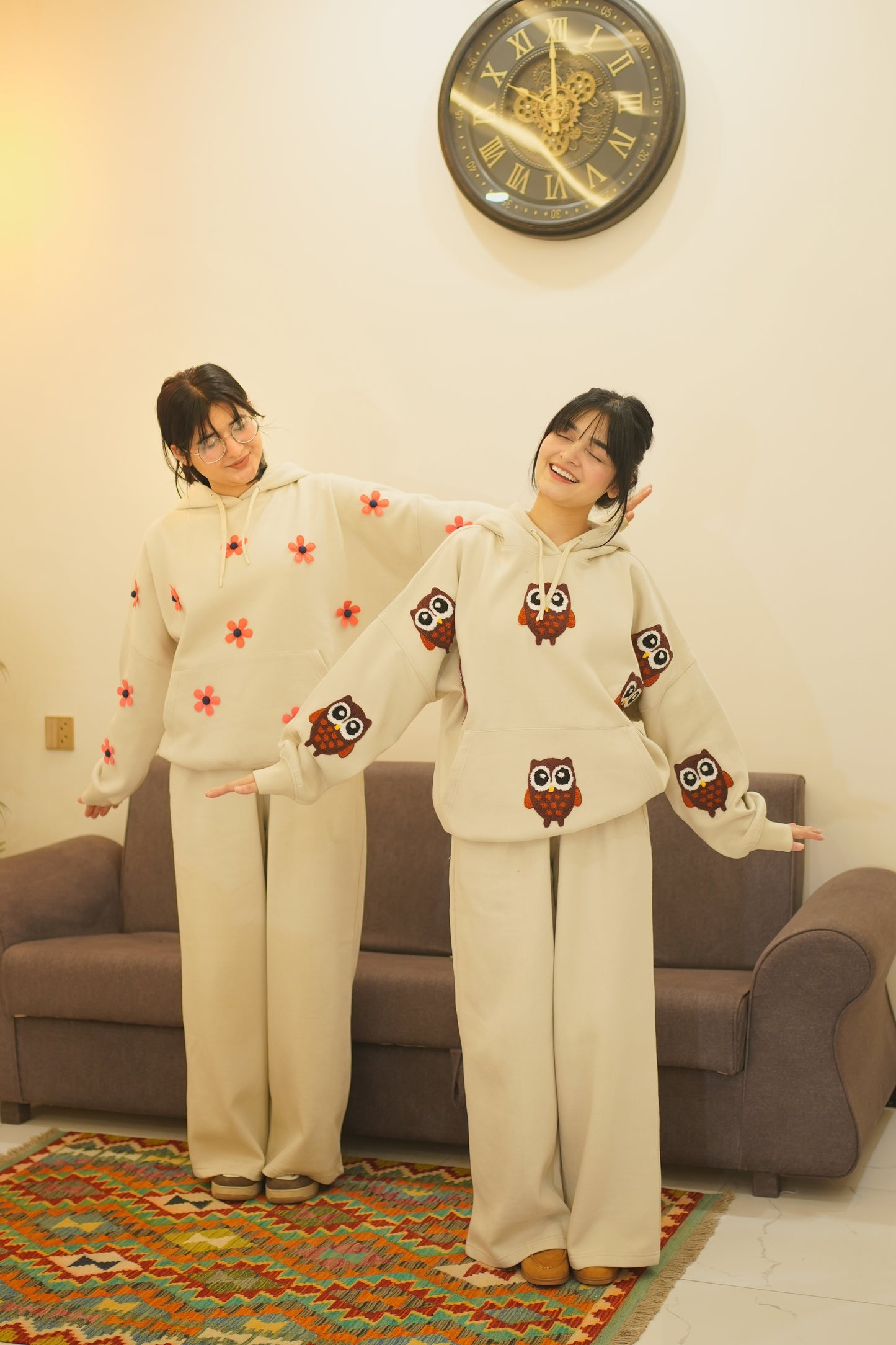 WIDE LEG TROUSERS - Beige