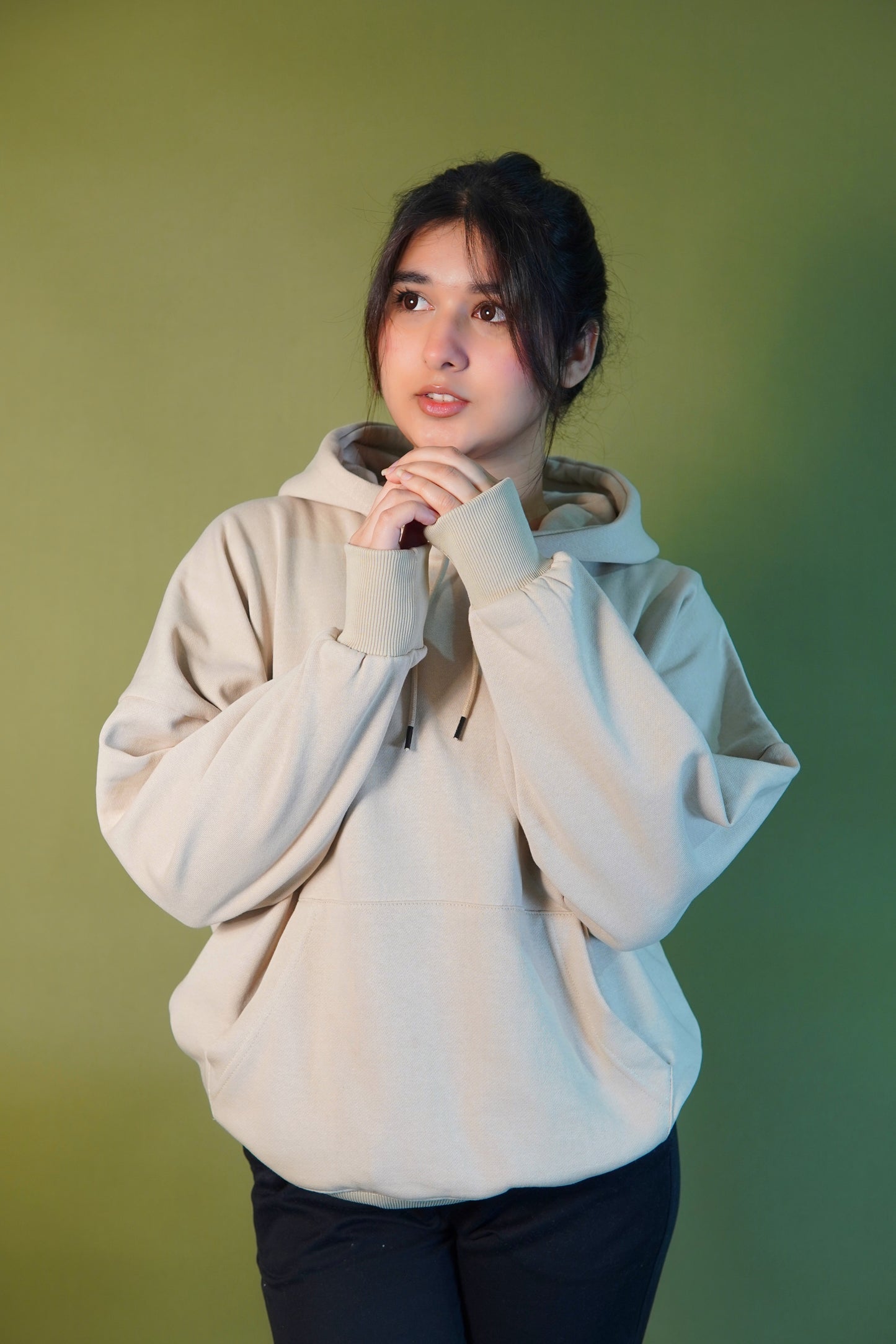 Oversized hoodie- cream