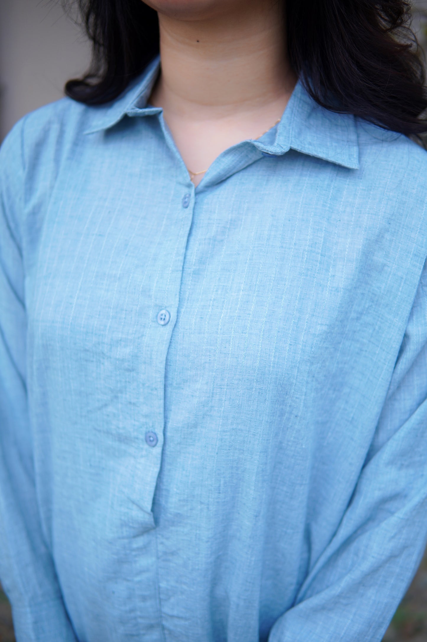 2Pc buttoned coord set - sky blue