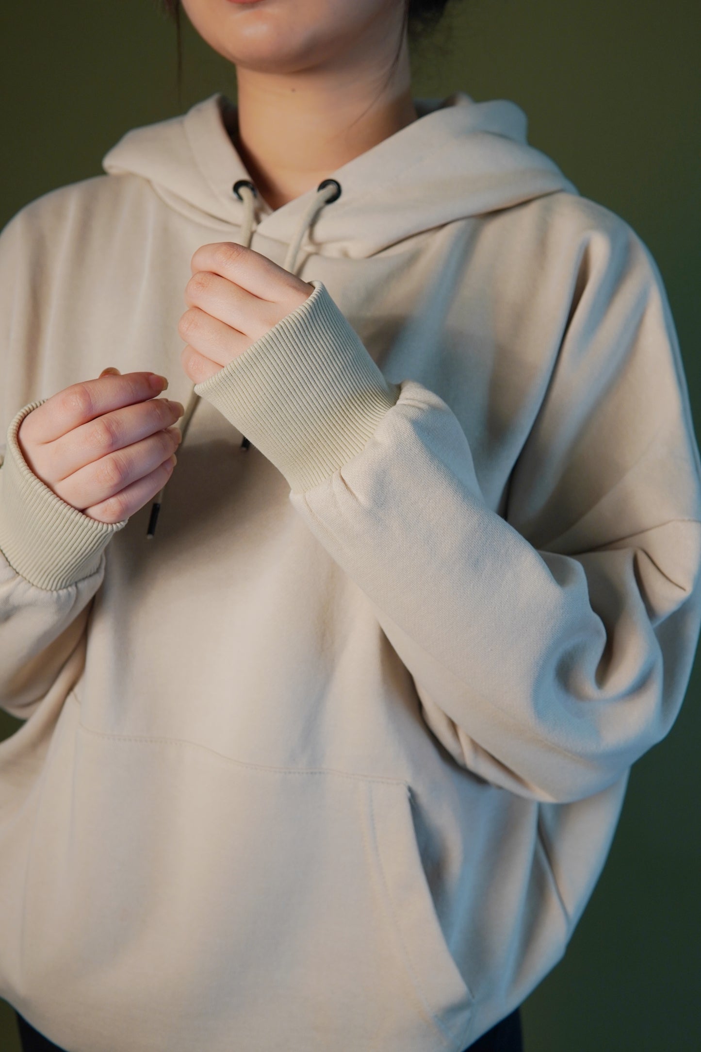 Oversized hoodie- cream