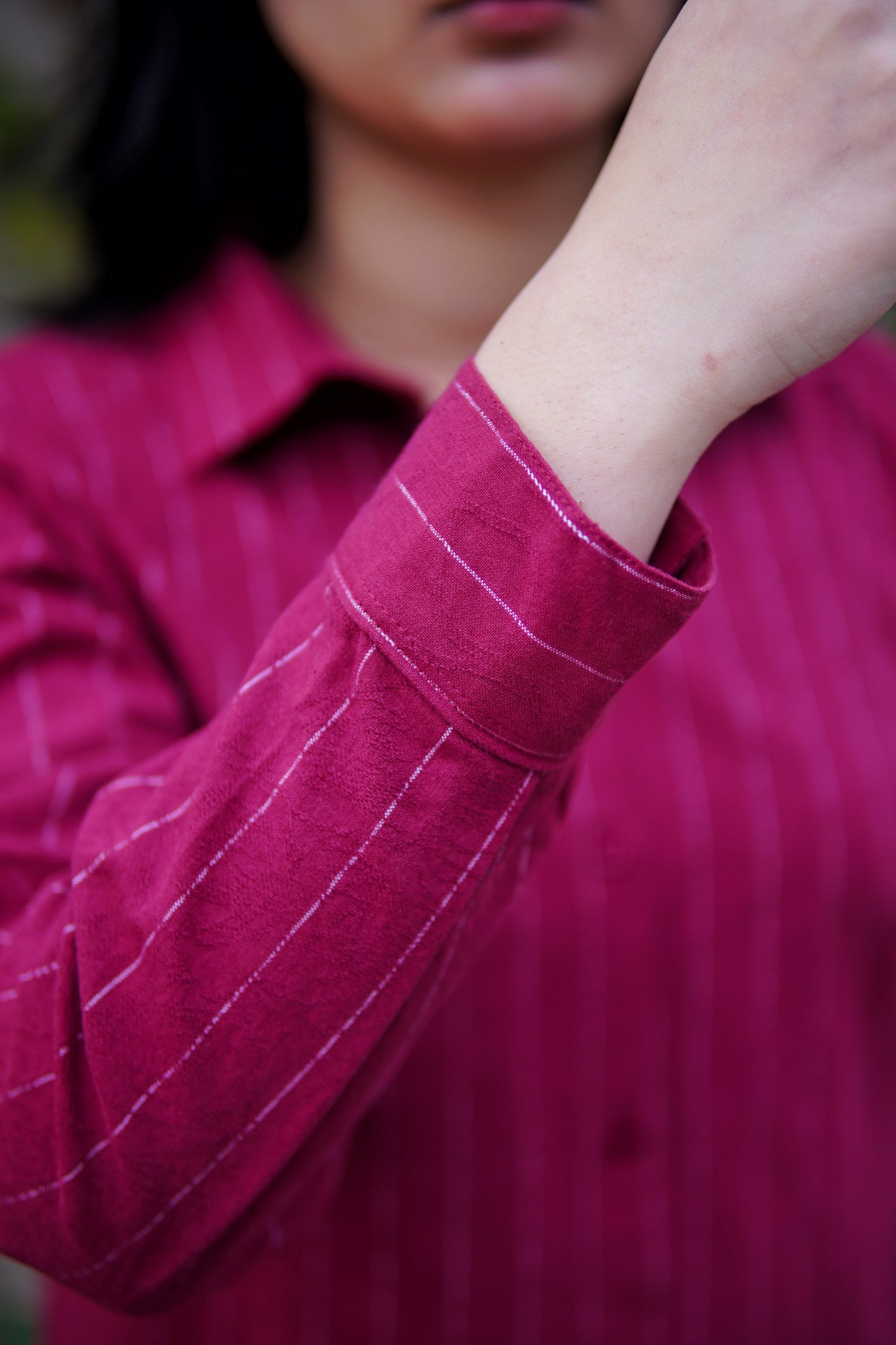 2Pc Button Coord Set - Maroon