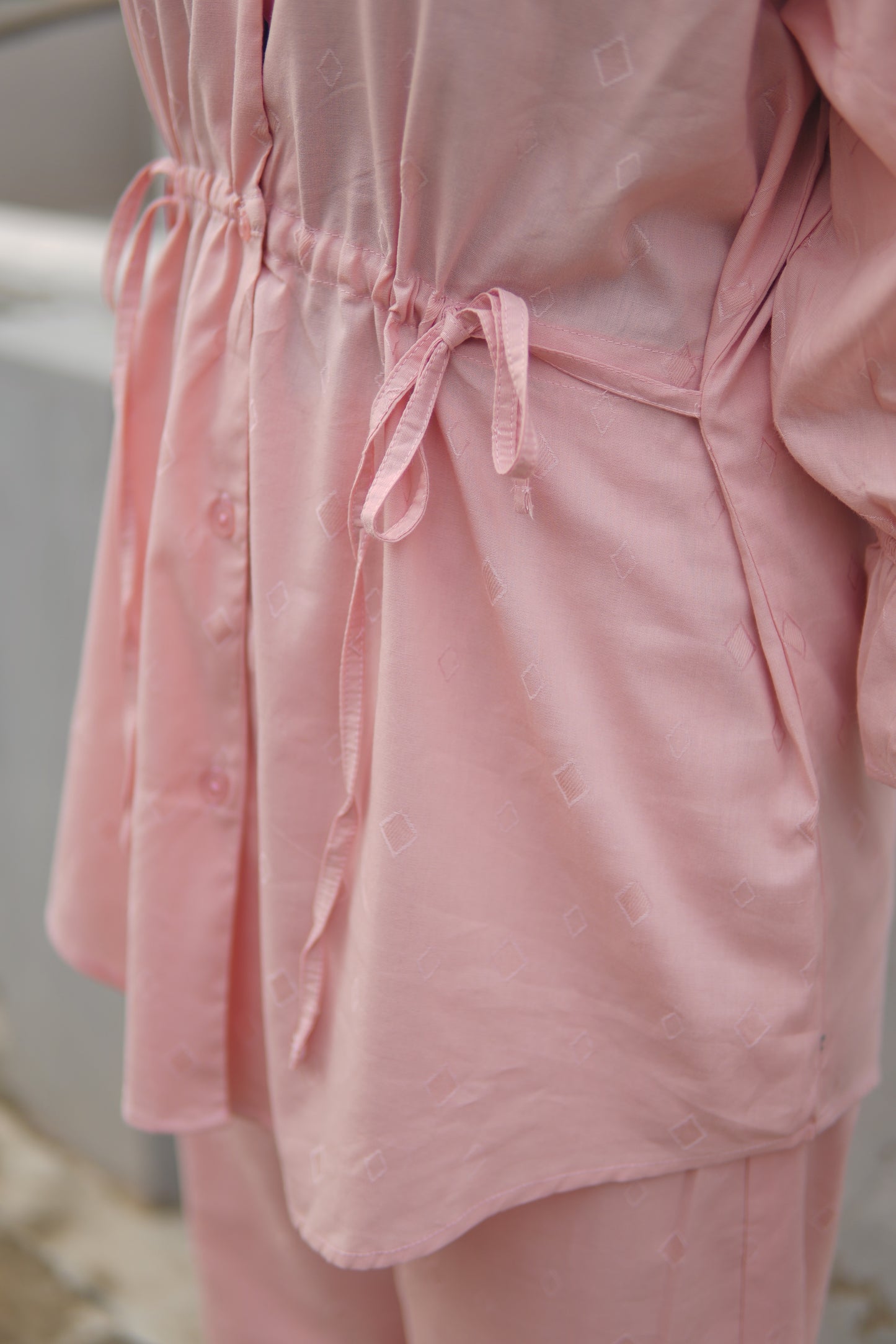 2Pc Lawn Coord Set - OO2 Baby Pink
