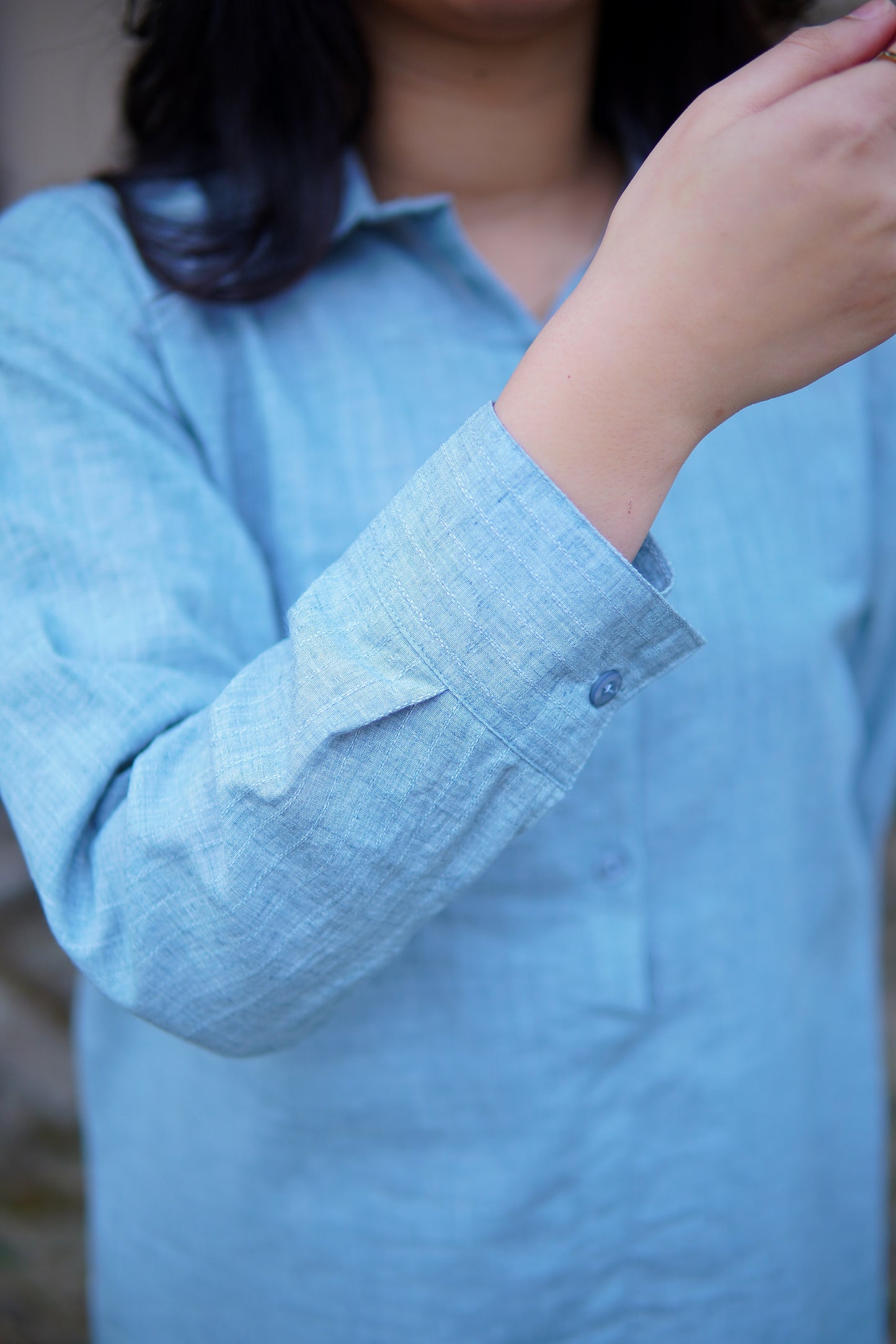 2Pc buttoned coord set - sky blue