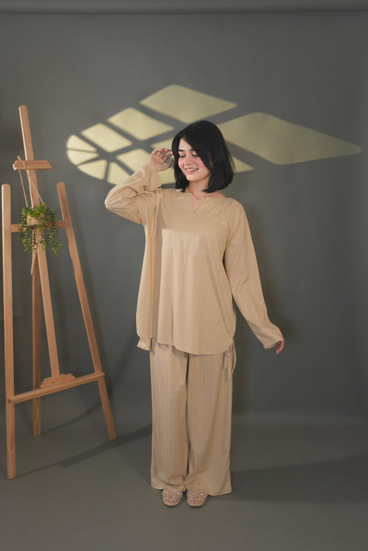 2 Pc coord Set - Beige002