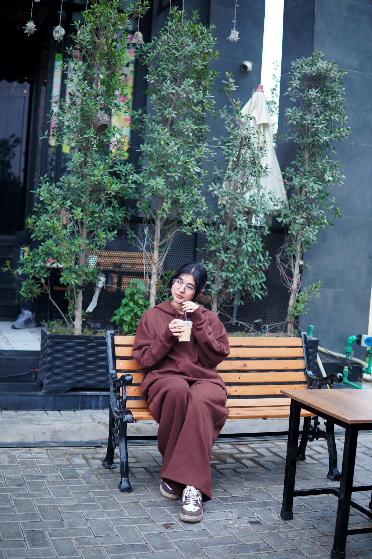 Wide Leg Trouser - Brown