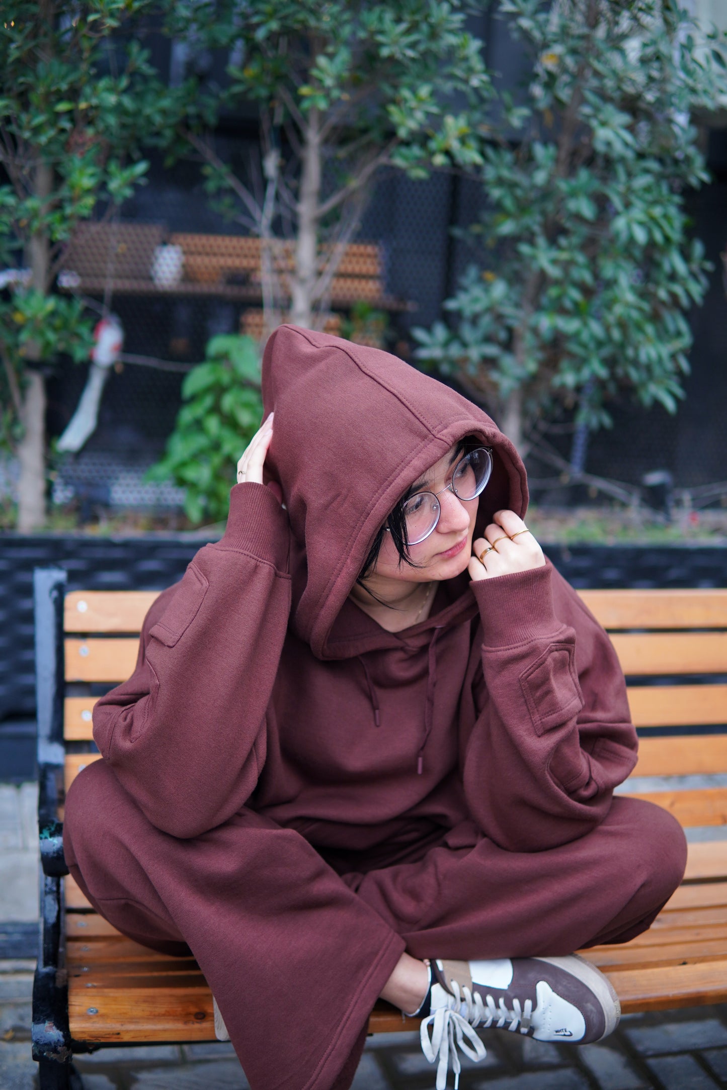 Wide Leg Trouser - Brown