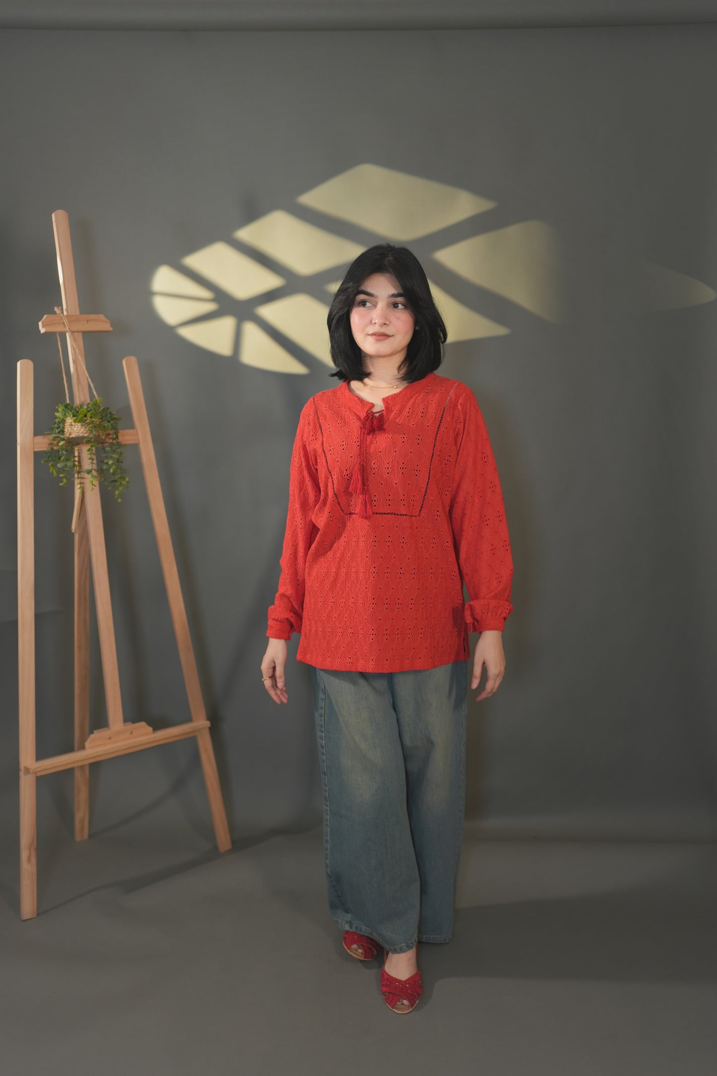 Red Chickenkari top