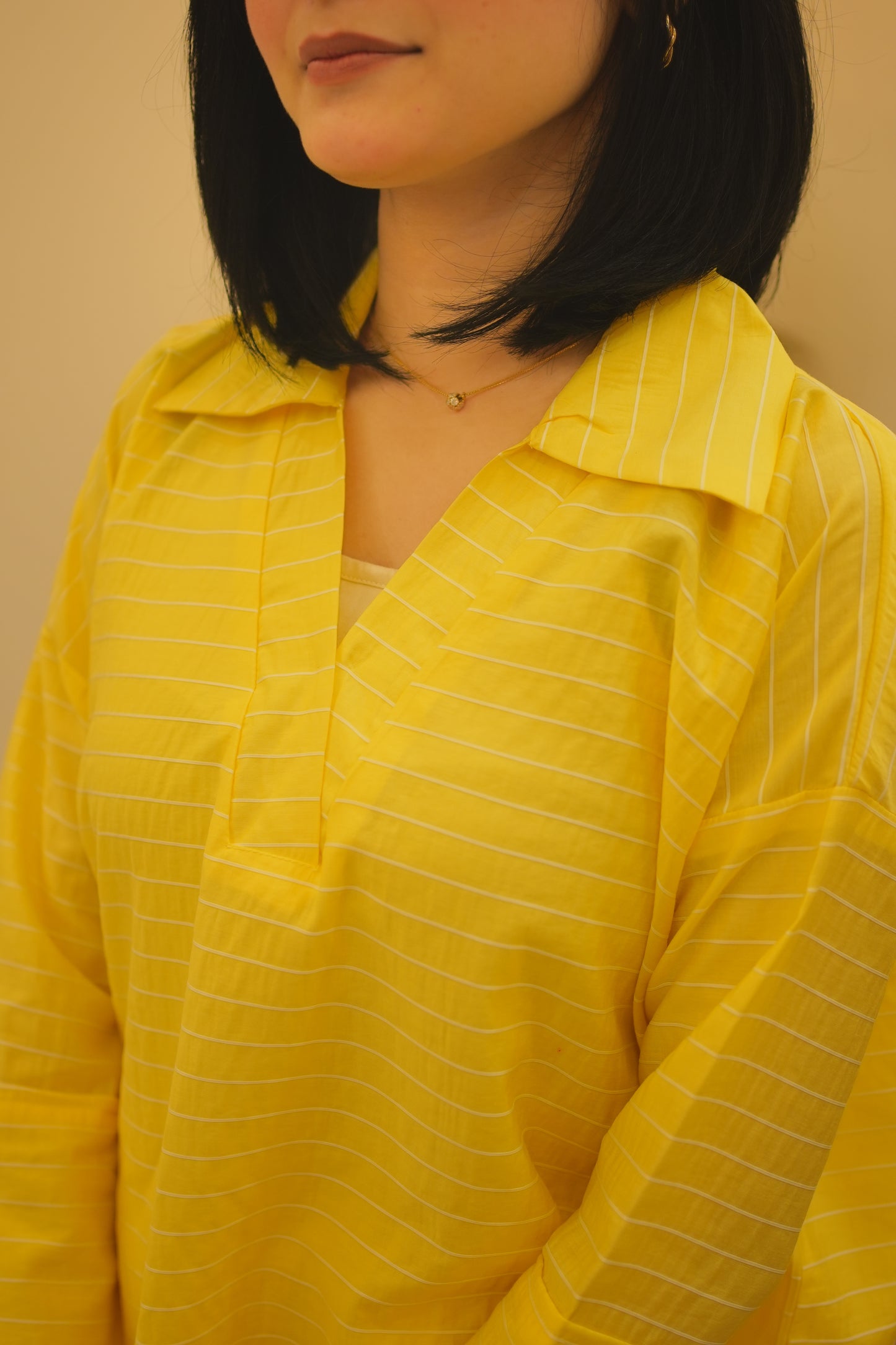 2 Pc Co-ord Set - Yellow