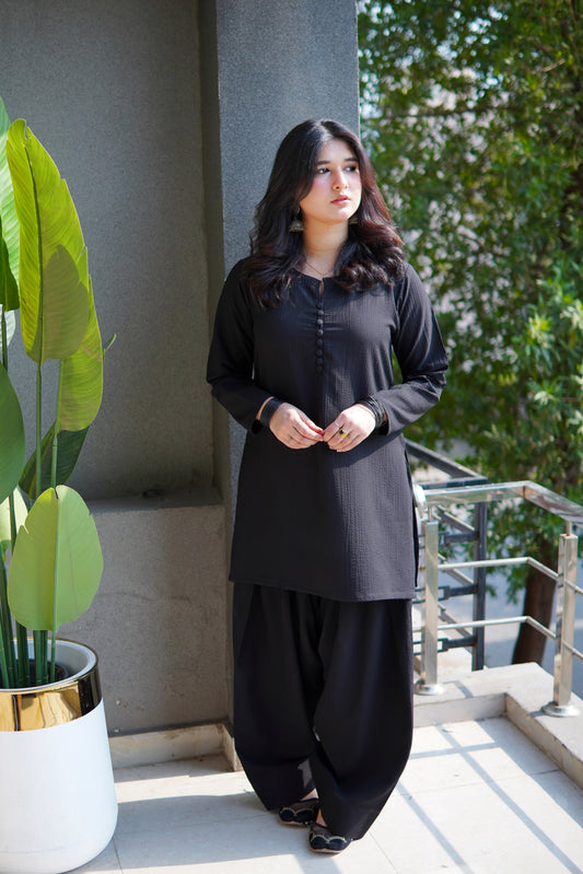 2Pc - bubble farshi set / BLACK