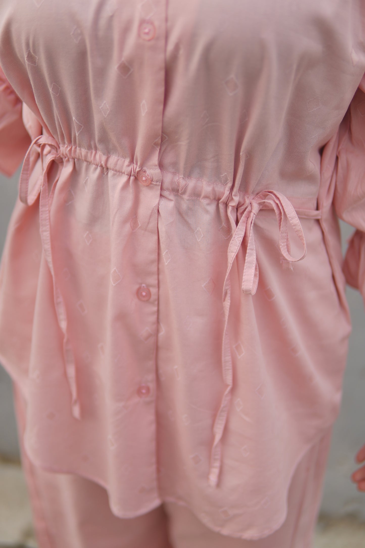 2Pc Lawn Coord Set - OO2 Baby Pink