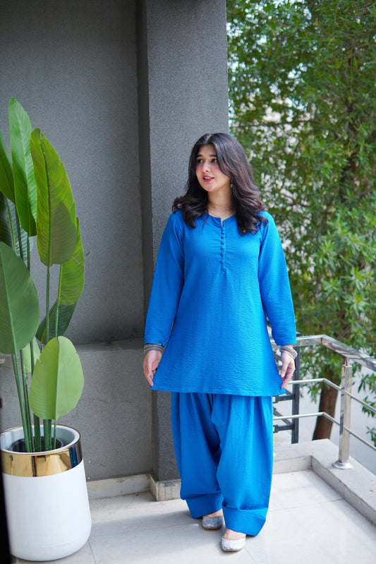 2pc -bubble farshi set / ROYAL BLUE