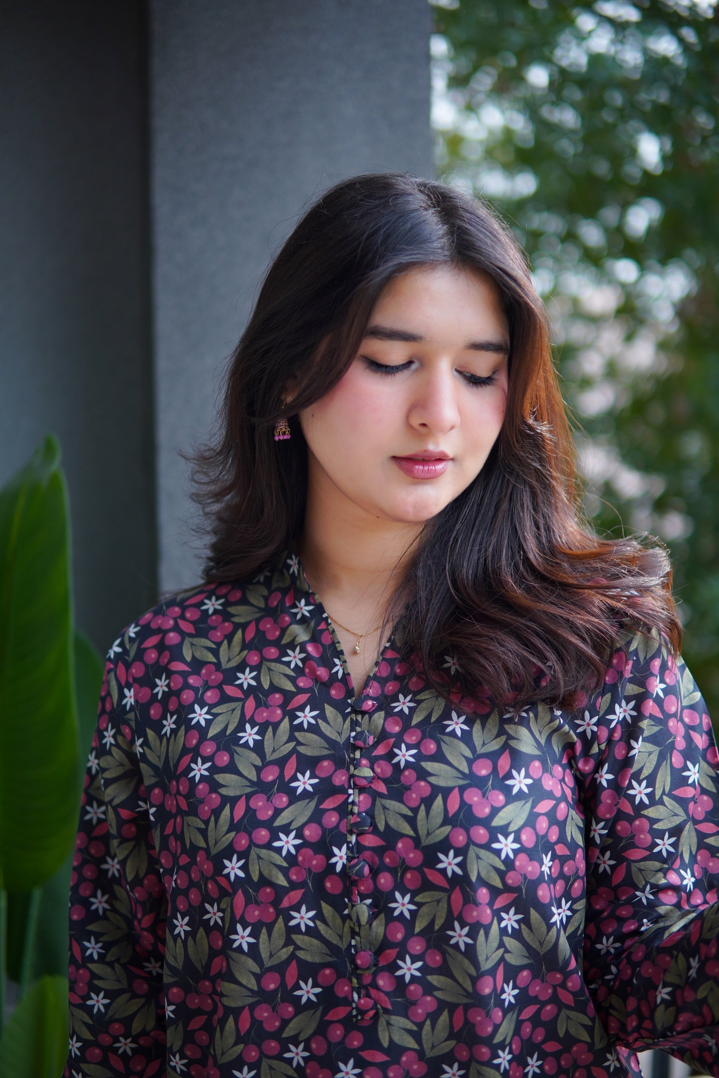 2 Pc - Embroided Farshi Shalwar With printed Shirt - 888