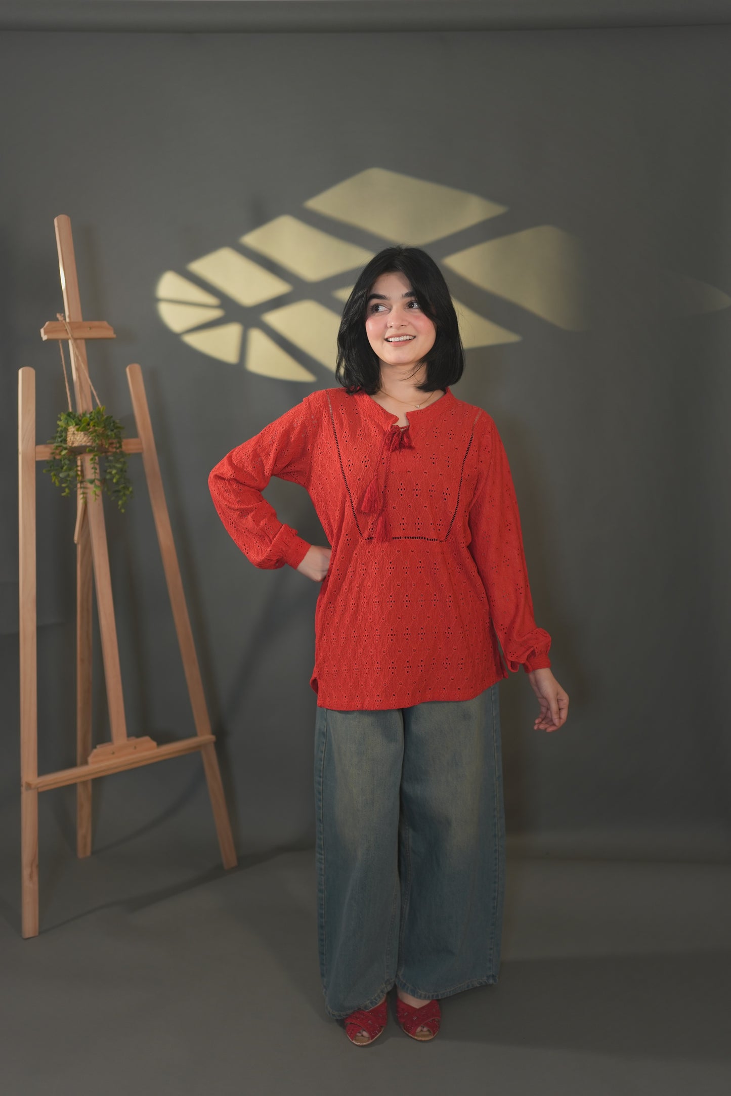 Red Chickenkari top