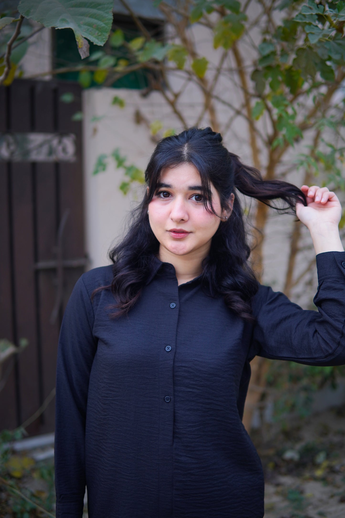 2pc buttoned coord set -  buttoned Black