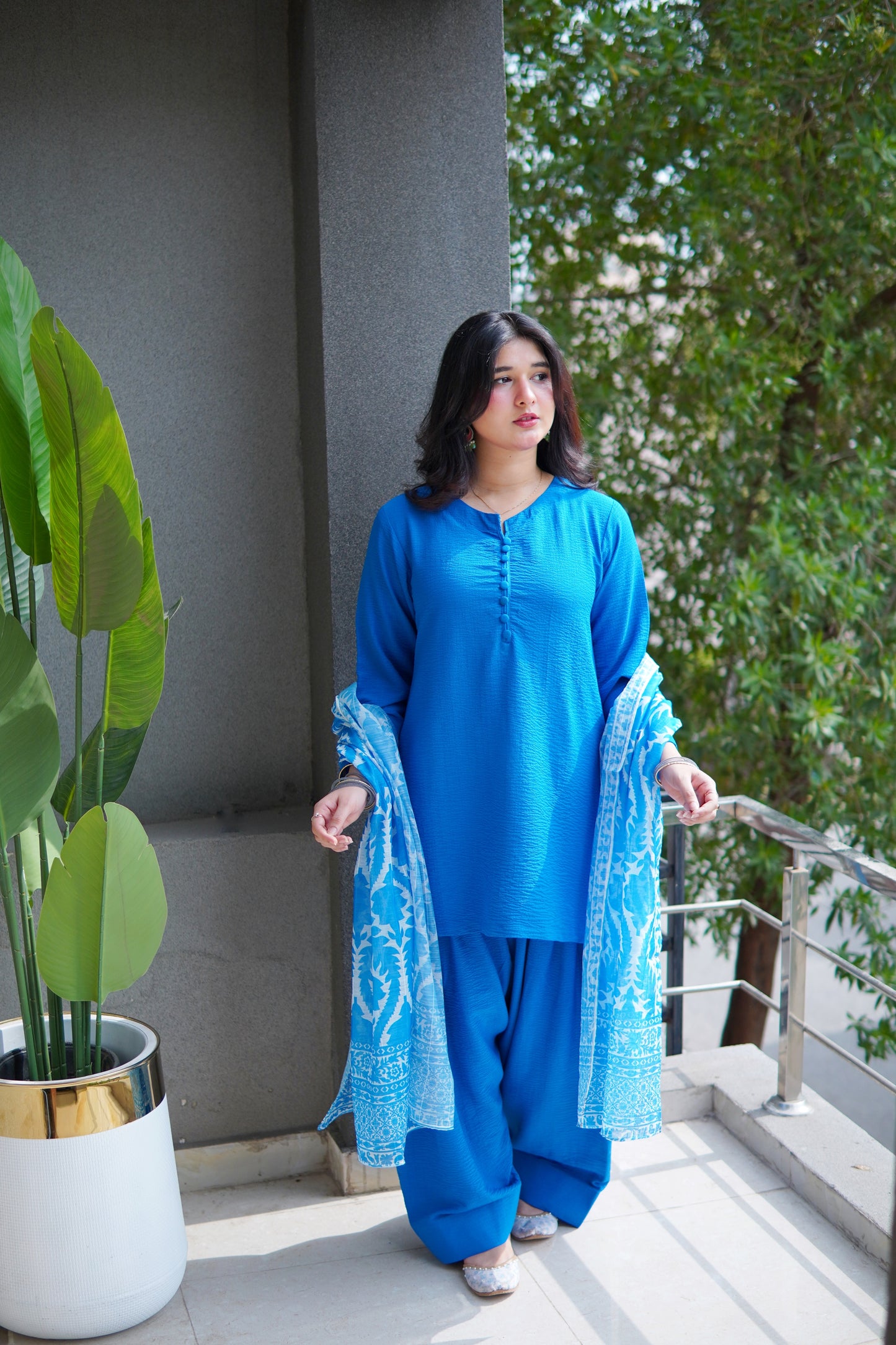 3pc - bubble farshi set / ROYAL BLUE