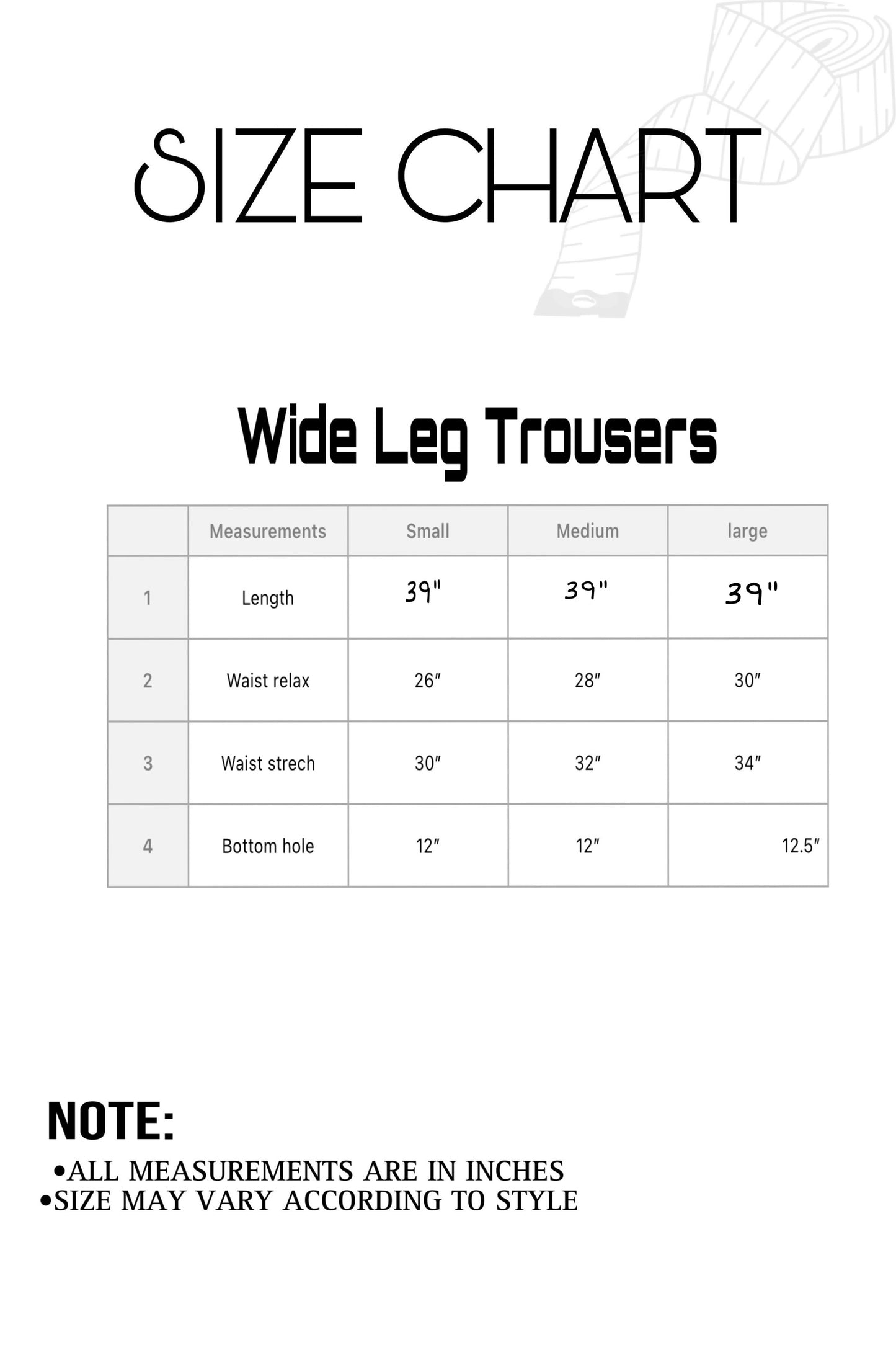 Wide Leg Trouser - Brown