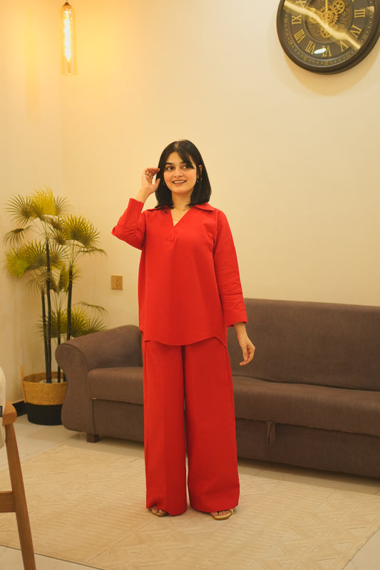 2 pc Co-ord Set - RED