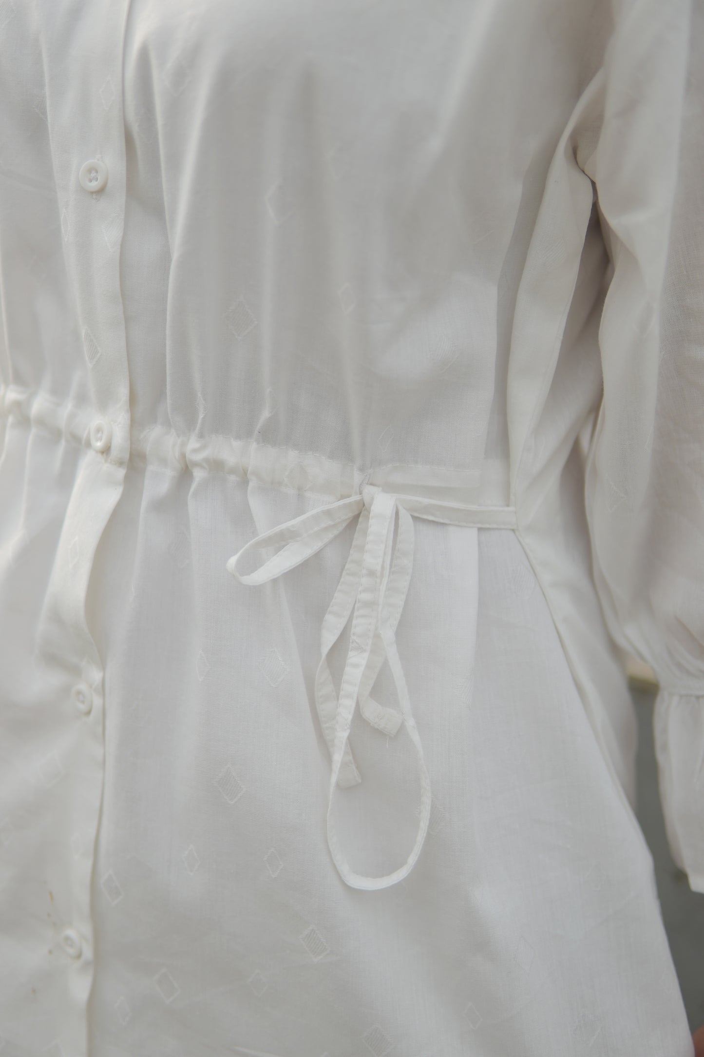 2Pc Lawn Coord Set - OO6 White