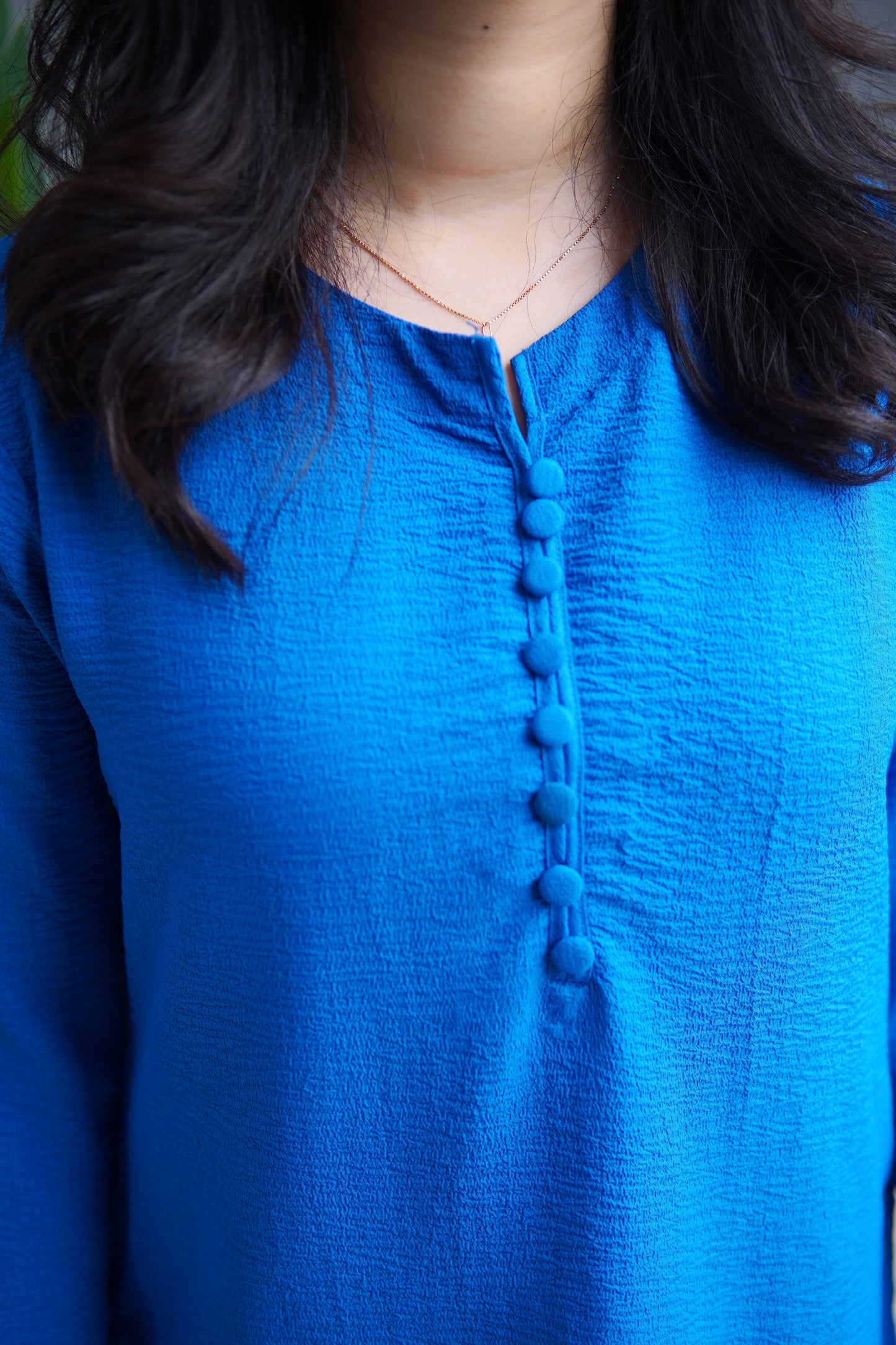 2pc -bubble farshi set / ROYAL BLUE