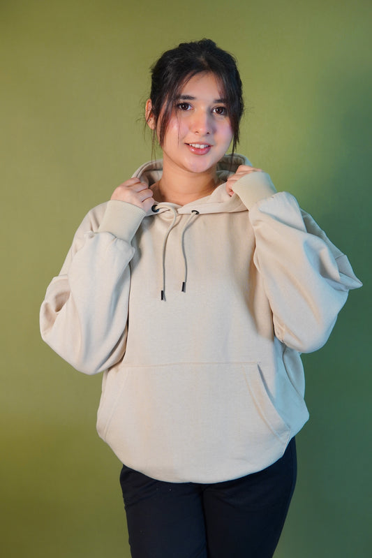 Oversized hoodie- cream