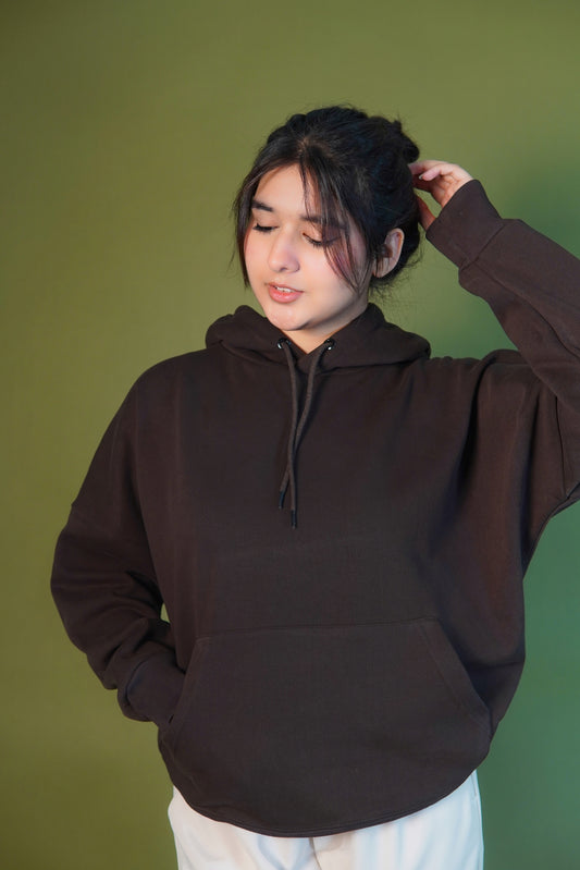 Oversized Hoodie- Chocolate Brown