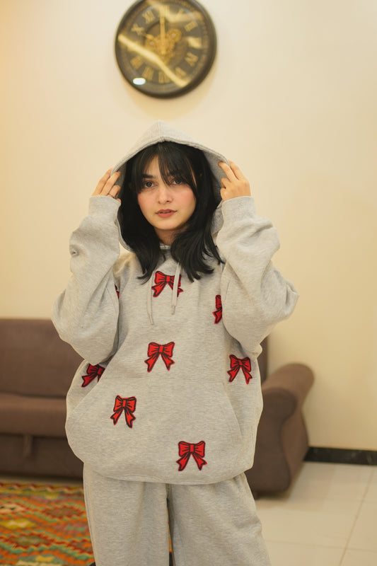 OVERSIZED GREY POOKIE HOODIE