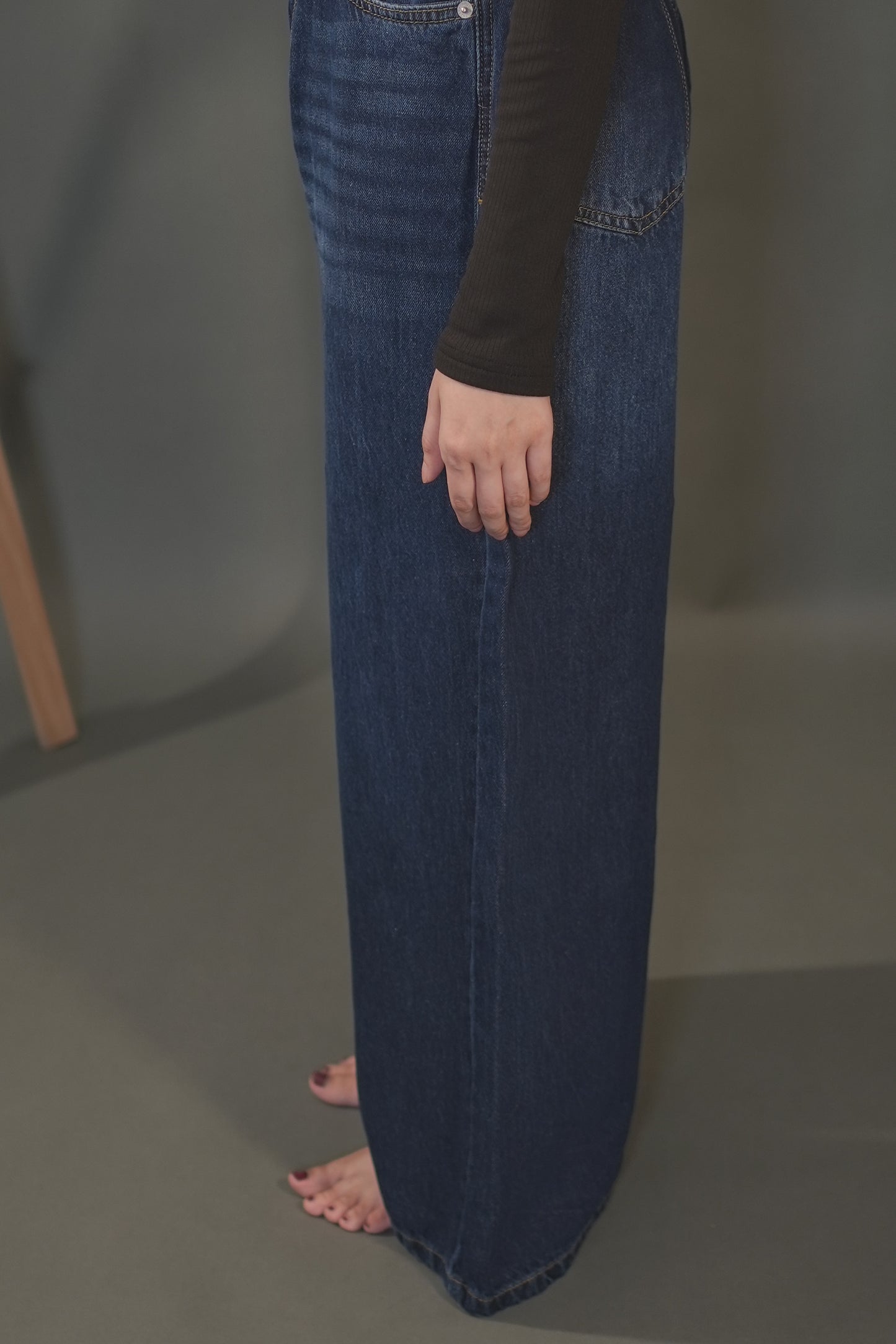 Wide leg Jeans - darkblue004